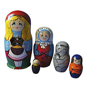Матрёшка 5 в 1 Сказка Красная Шапочка RNToys Д-519 1